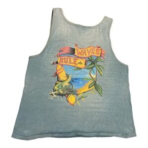 Vintage 90s Bugle Boy Tank Men's Shirt Surf Skater‎ Beach Distressed
